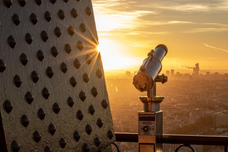 Long view from the Eiffel Tower