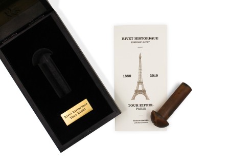 The historic rivet of the Eiffel Tower