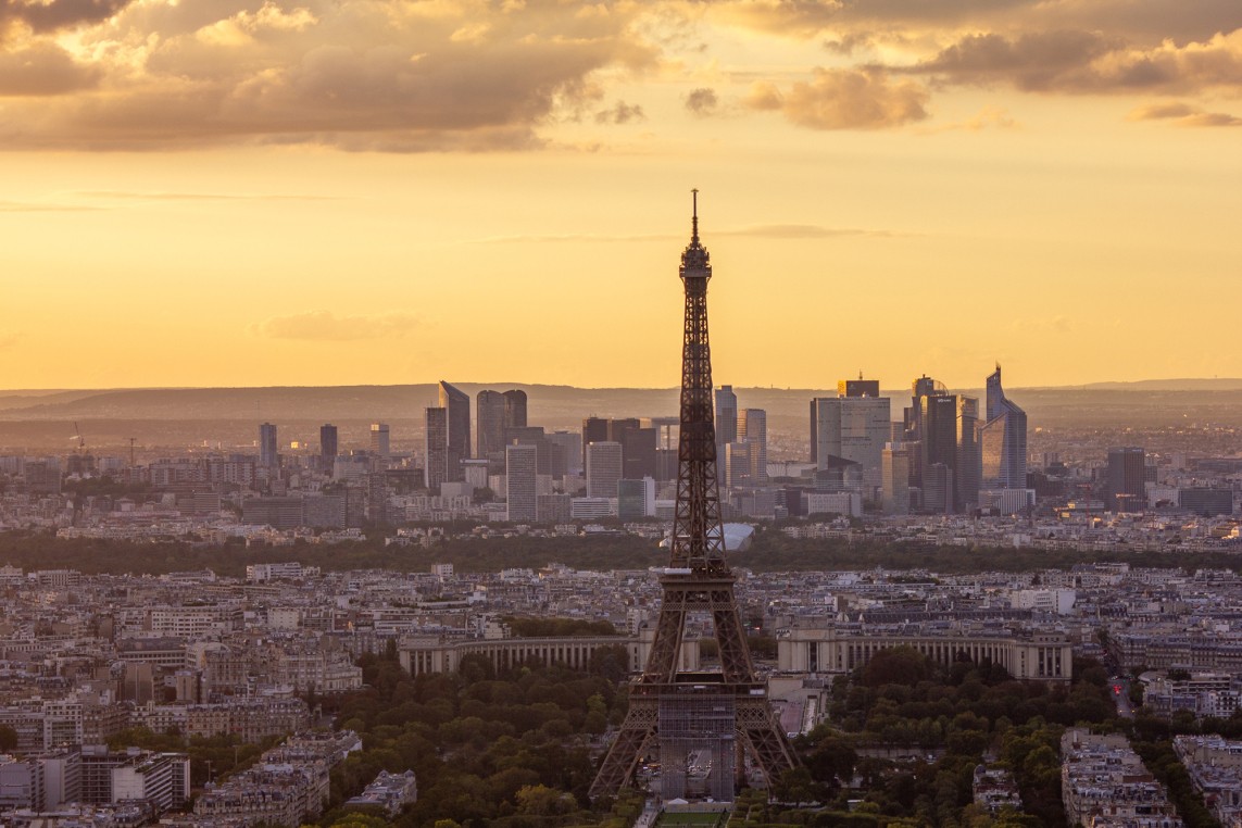 View of the Eiffel Tower from the Montparnasse 