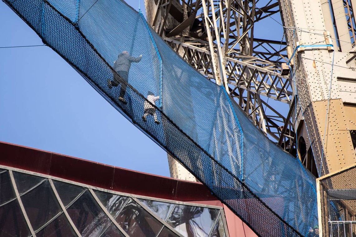 View on the bridge from the ground